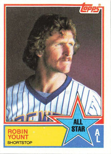 Robin Yount 1983 Topps All Star Series Mint Card #389