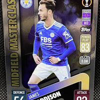 James Maddison 2021 2022 Topps Match Attax Midfield Masterclass Series Mint Card #96