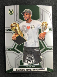 Giannis Antetokounmpo 2021 2022 Panini Mosaic NBA Finals MVP Series Mint Card #296