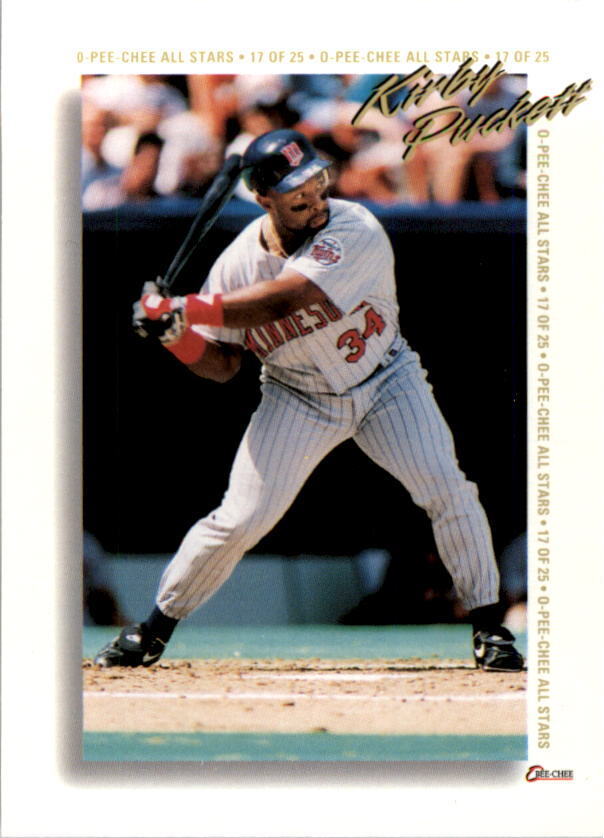 Kirby Puckett 1987 Fleer Series Mint Card #549