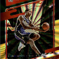 Kyle Kuzma 2021 2022 Panini Donruss Green and Yellow Laser Series Mint Card #166