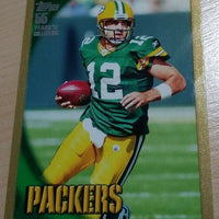 Aaron Rodgers 2010 Topps Gold Parallel Series #2005/2010 Mint Card #150