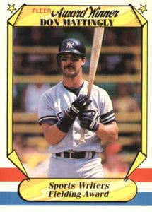 Don Mattingly 1987 Fleer Award Winners Series Mint Card #24