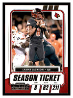 Lamar Jackson 2021 Panini Contenders Draft Season Ticket Series Mint Card #22
