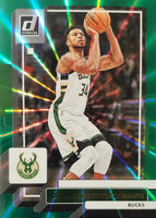 Giannis Antetokounmpo 2022 2023 Panini Donruss Green Laser Holo Series Mint Card #53
