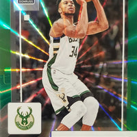 Giannis Antetokounmpo 2022 2023 Panini Donruss Green Laser Holo Series Mint Card #53