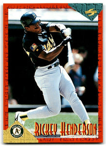 Rickey Henderson 1994 Score Rookie Traded Series Mint Card #RT13