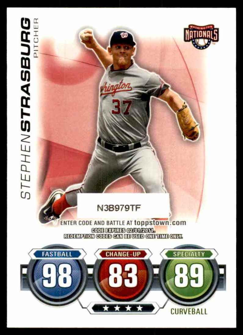 Stephen Strasburg Rookie Card Baseball Cards