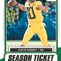 Justin Herbert 2021 Panini Contenders Draft Picks Season Ticket Series Mint Card #11