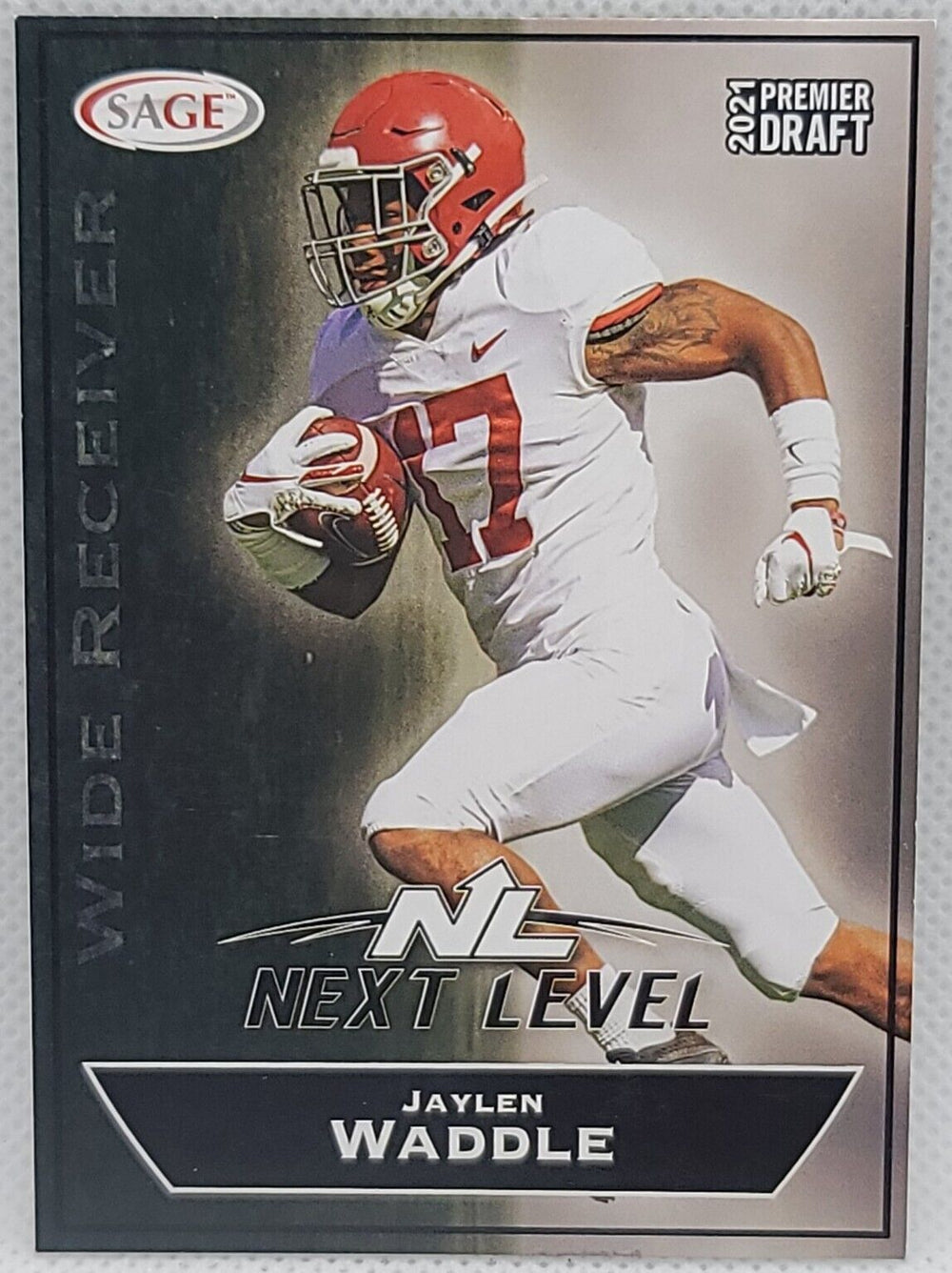 Jaylen Waddle 2021 Sage Premier Draft Next Level Series Mint ROOKIE Card #153