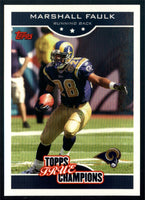 Marshall Faulk 2006 Topps True Champions Series Mint Card #13
