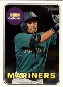 Ichiro Suzuki 2018 Topps Heritage High Numbers Short Print Series Mint Card #716