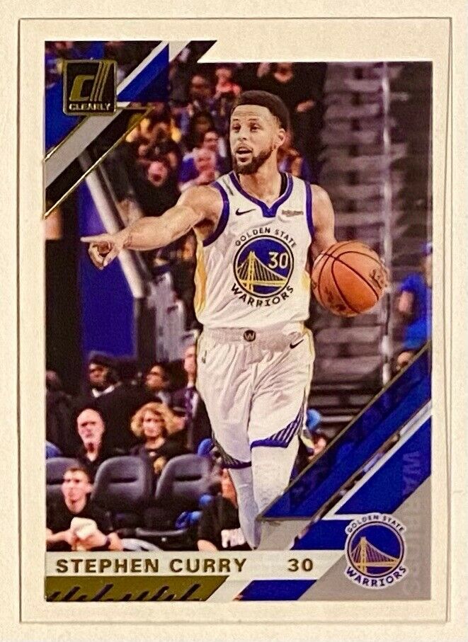 Stephen Curry 2019 2020 Panini Donruss Clearly Gold Series Mint Card #13