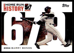 Barry Bonds 2006 Topps Home Run History Series Mint Card #BB-679