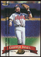Chipper Jones 1998 Topps Finest Refractor Series Mint Card #242
