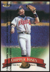 Chipper Jones 1998 Topps Finest Refractor Series Mint Card #242