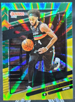 Derrick White 2021 2022 Panini Donruss Green and Yellow Laser Series Mint Card #22
