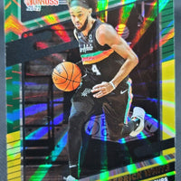 Derrick White 2021 2022 Panini Donruss Green and Yellow Laser Series Mint Card #22