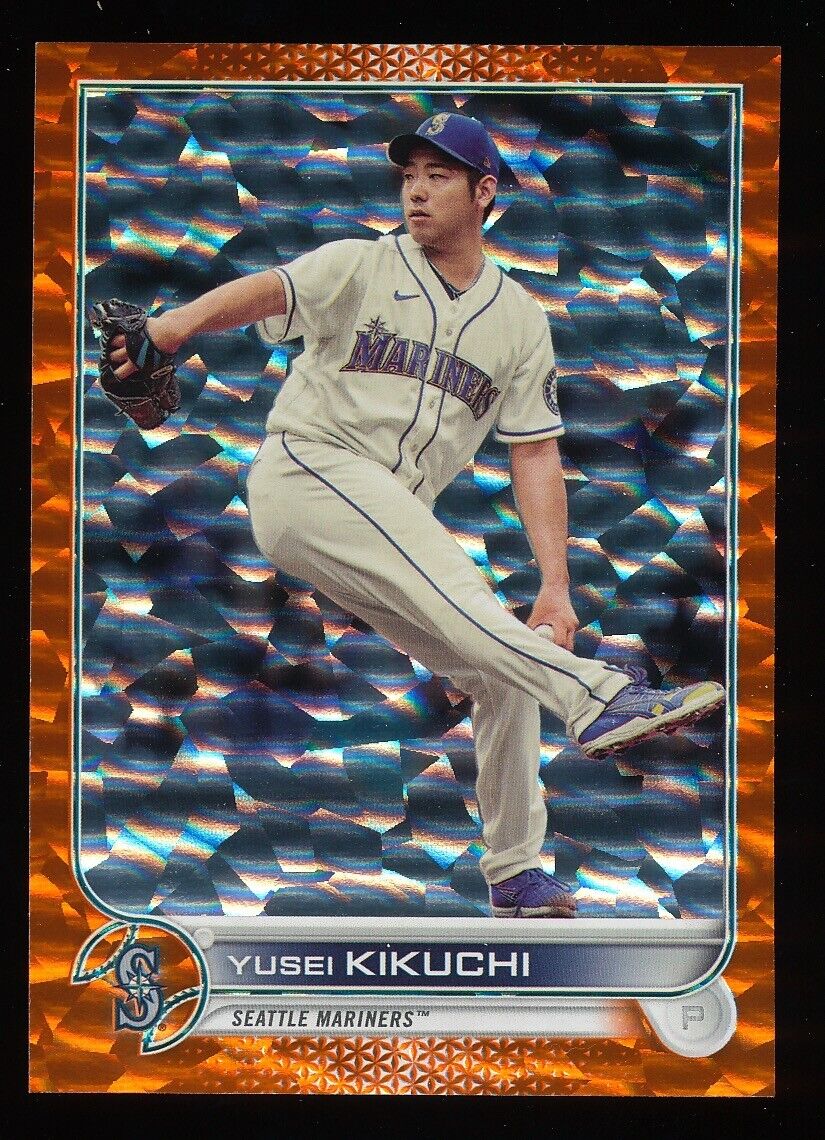 Yusei Kikuchi 2022 Topps Orange Ice Parallel Series Mint Card #531 Only 299 made