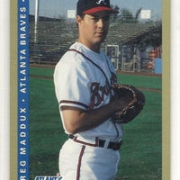 Greg Maddux 1993 Fleer Atlantic Baseball Superstars Series Mint Card #13