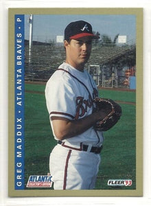 Greg Maddux 1993 Fleer Atlantic Baseball Superstars Series Mint Card #13