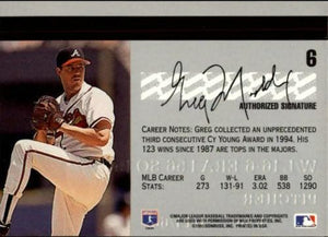 Greg Maddux 1995 Studio Series Mint Card #6