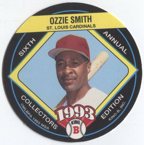 Ozzie Smith 1993 King-B Collector's Edition Disc Series Mint Card #12