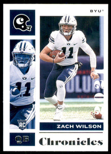 Zach Wilson 2021 Panini Chronicles Draft Picks Series Mint ROOKIE Card #4