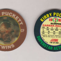 Kirby Puckett 1992 Score 7-11 Slurpee 3-D Disc  #18