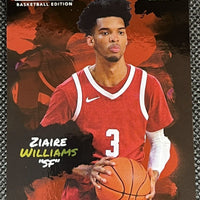 Ziaire Williams 2022 Wild Card Alumination Red Light Show Mint Rookie Card #LS-25