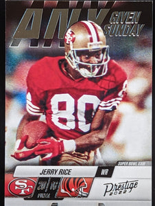 Jerry Rice 2022 Panini Prestige Any Given Sunday Series Mint Card #2