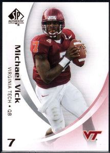 Michael Vick 2010 Upper Deck SP Authentic Series Mint Card #63