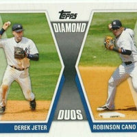 Derek Jeter 2011 Topps Diamond Duos w/ Robinson Cano Series Mint Card #DD-JC