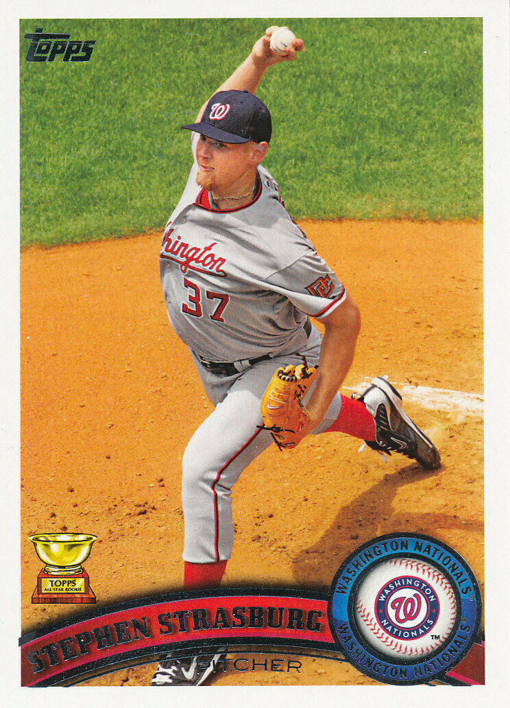 Stephen Strasburg  2011 Topps Rookie Gold Cup Series Mint Card #183