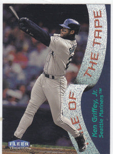 Ken Griffey 1998 Fleer Tradition Tale Of The Tape Series Mint Card #329
