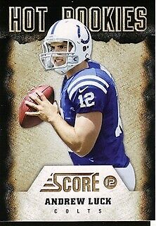 Andrew Luck 2012 Score Hot Rookies Series Mint Card  #1