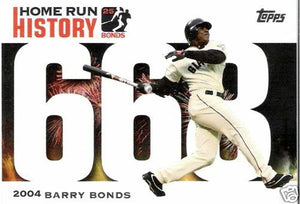 Barry Bonds 2006 Topps Home Run History Series Mint Card #BB-668
