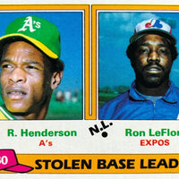 Rickey Henderson 1981 Topps Stolen Base Leaders Series Mint Card  #4