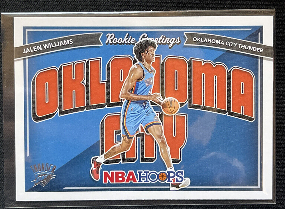 Jalen Williams 2022 2023 Panini Hoops Rookie Greetings Series Mint Rookie Card #12