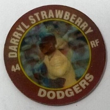 Darryl Strawberry 1991 7-11 Slurpee Superstar Action Coin Disc Series Mint Card #14
