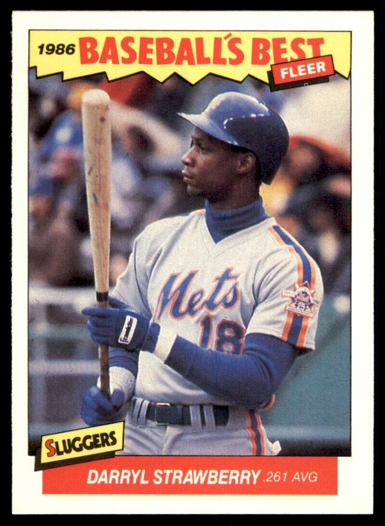 Fleer Darryl Strawberry Baseball Trading Cards