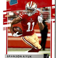 Brandon Aiyuk 2020 Donruss Rated Rookie Series Mint Rookie Card #319