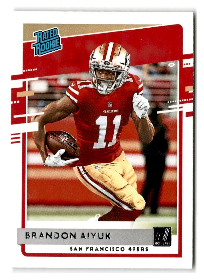 Brandon Aiyuk 2020 Donruss Rated Rookie Series Mint Rookie Card #319