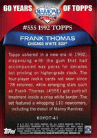 Frank Thomas 2011 Topps 60 Years Of Topps Series Mint Card #60YOT-41
