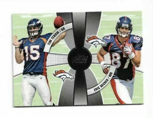 Tim Tebow 2010 Topps Prime 2nd Quarter Series Mint Rookie Card #2Q-24 with Eric Decker