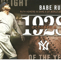 Babe Ruth 2015 Topps Highlight of the Year Series Mint Card #H-2