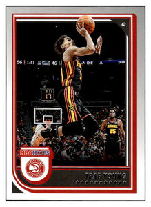 Trae Young 2022 2023 Panini Hoops Basketball Series Mint Card #80