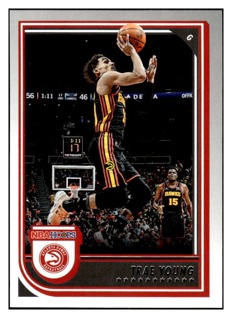 Trae Young 2022 2023 Panini Hoops Basketball Series Mint Card #80