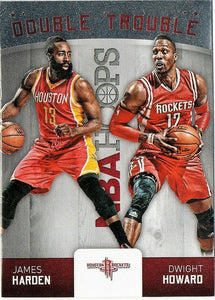 James Harden 2015 2016 Hoops Double Trouble Series Mint Card #9