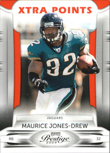 Maurice Jones-Drew 2009 Playoff Prestige Xtra Points Red Series Mint Card #48   Only 100 made